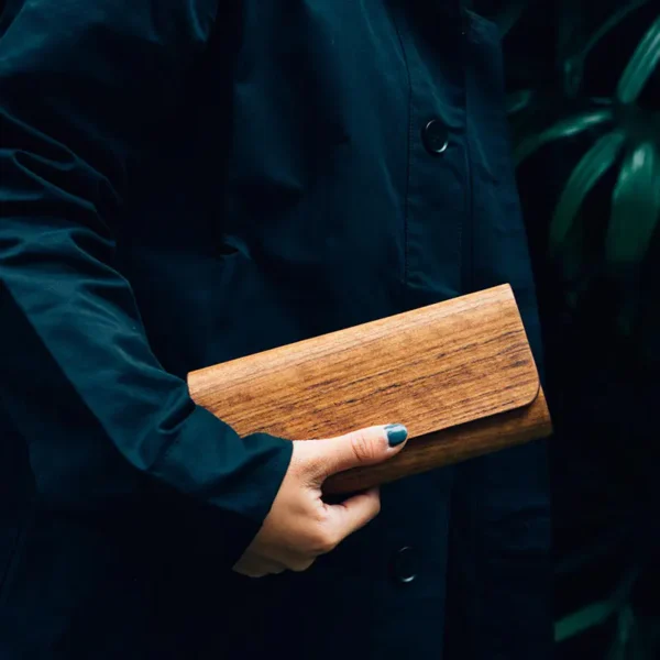 柚木經典長皮夾