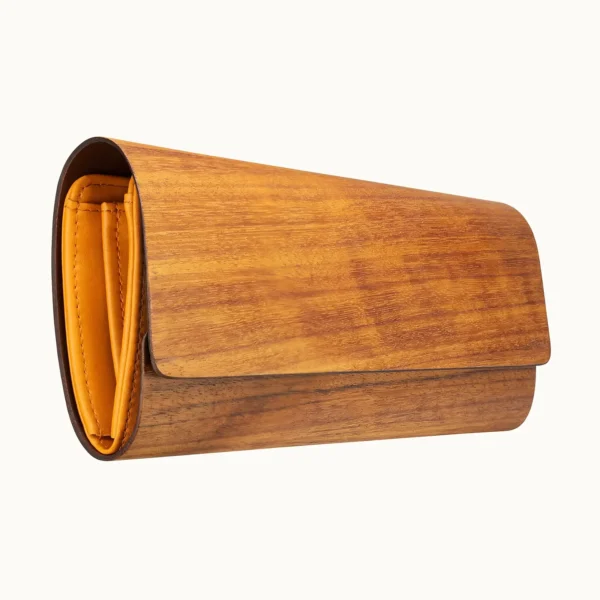 【長皮夾】經典柚木