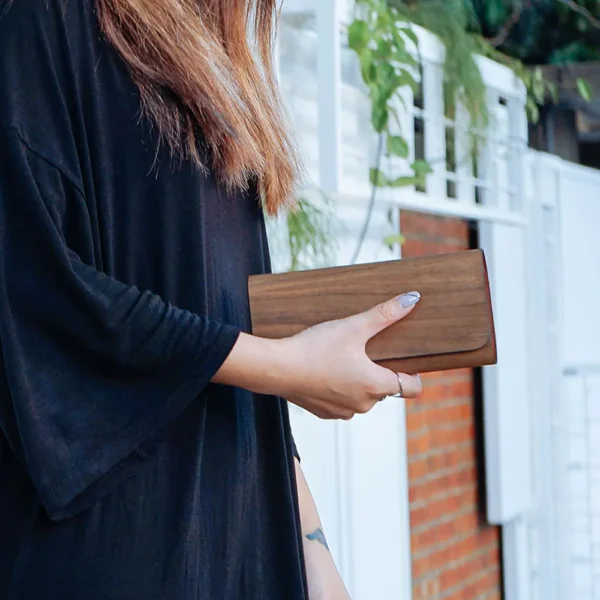 胡桃經典長皮夾