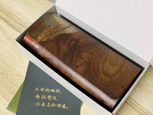 【長皮夾】花樟紫霞箔長夾 photo review