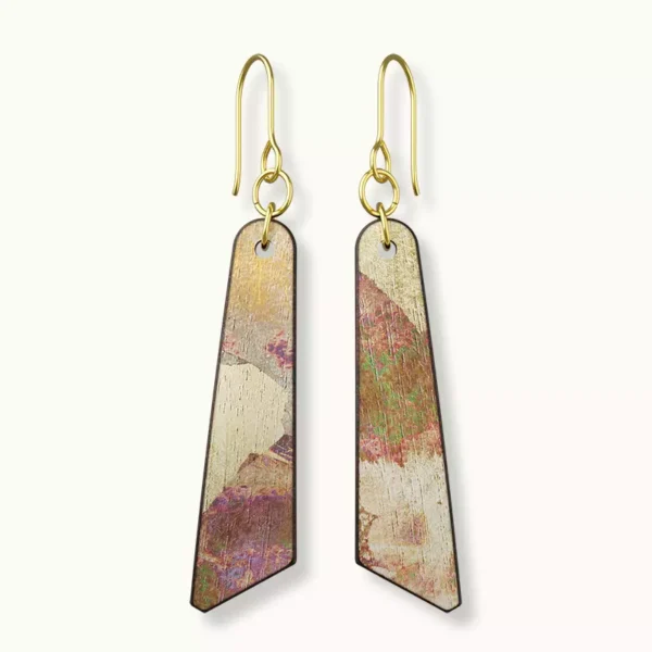 【耳環】秋華箔-長