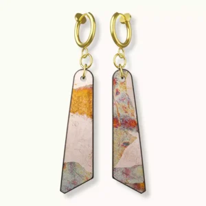 【耳環】紫霞箔-長