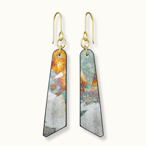 【耳環】朧月箔-長