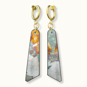 【耳環】朧月箔-長