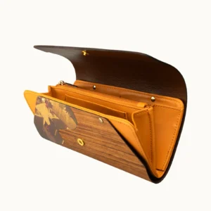 【長皮夾】柚木秋華箔長夾