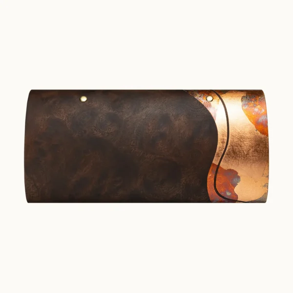 【長皮夾】花樟紫霞箔長夾