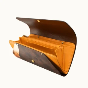 【長皮夾】花樟紫霞箔長夾