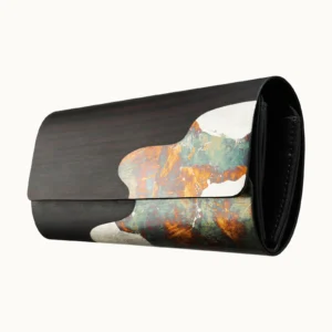 黑檀朧月長皮夾-斜面 【長皮夾】黑檀朧月箔長夾