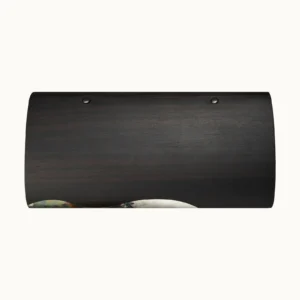 黑檀朧月長皮夾-背面 【長皮夾】黑檀朧月箔長夾