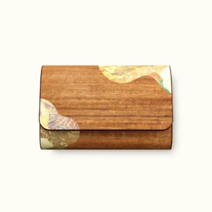 【Card Holder】Teak Sulphured Brass Leaf