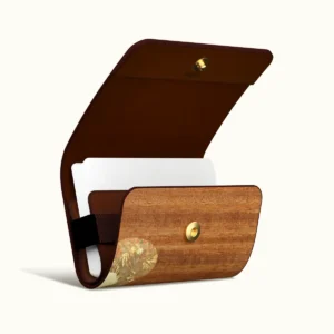 【Card Holder】Teak Sulphured Brass Leaf