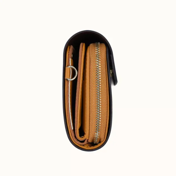 【短皮夾】柚木秋華箔