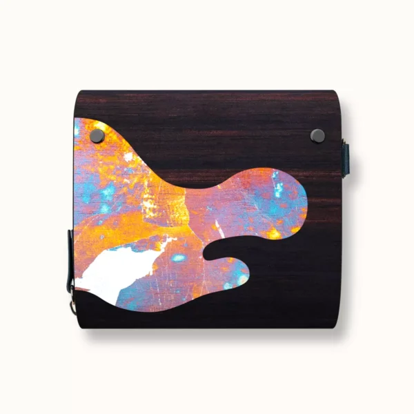 朧月2 【Small Wallet】Ebony Sulphured Silver Leaf