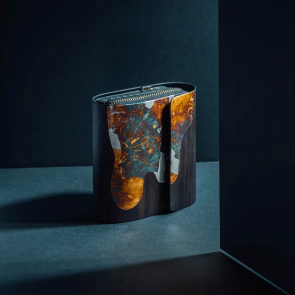 朧月社群3 【Small Wallet】Ebony Sulphured Silver Leaf