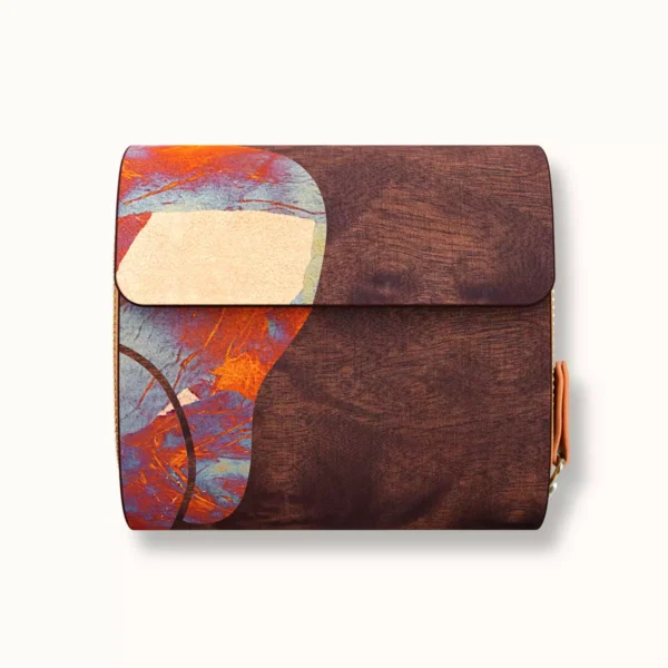 【短皮夾】花樟紫霞箔