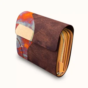 【短皮夾】花樟紫霞箔