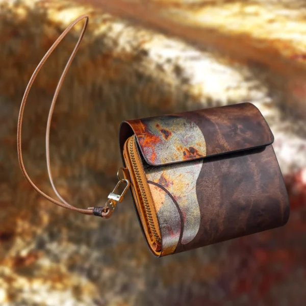 【短皮夾】花樟紫霞箔