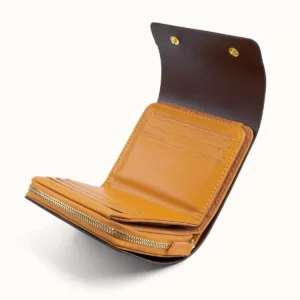 【短皮夾】柚木秋華箔