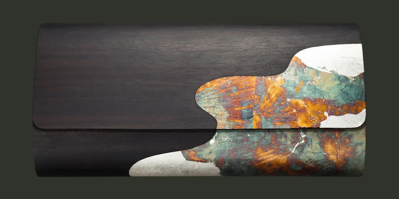 黑檀朧月長皮夾2